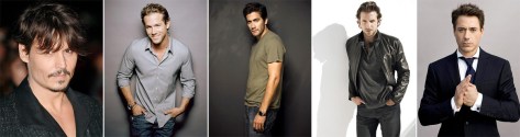 Johnny Depp - Ryan Reynolds - Jake Gyllenhaal - Bradley Cooper - Robert Downey Jr