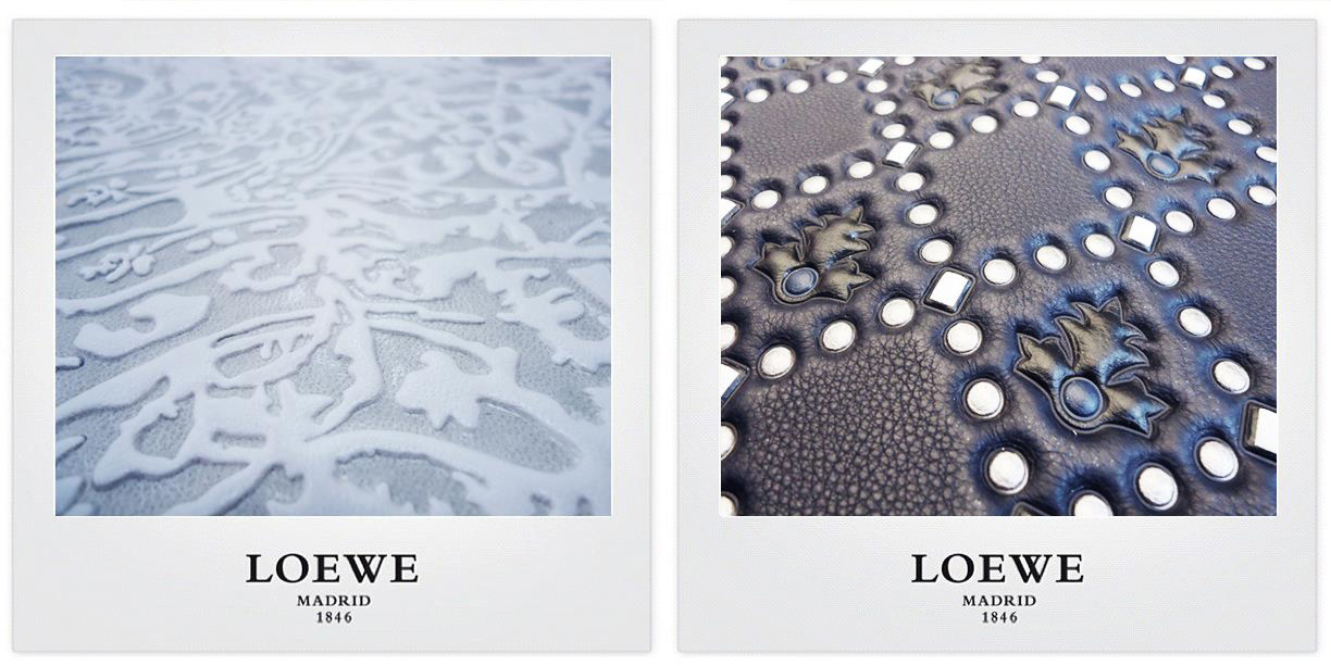 LOEWE-preparation-collection-matieres-cuir
