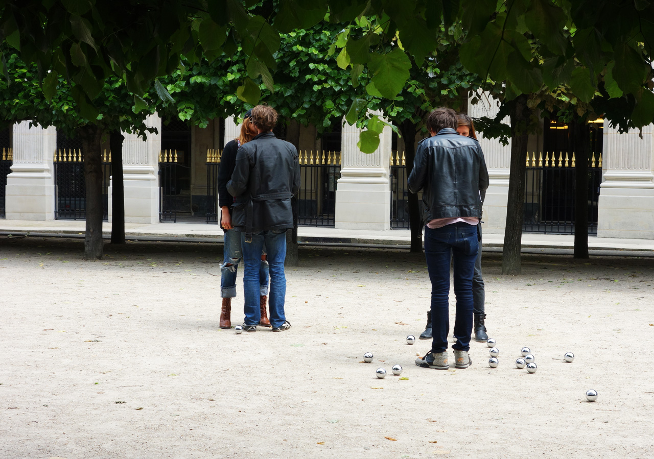 pétanque au Palais Royal