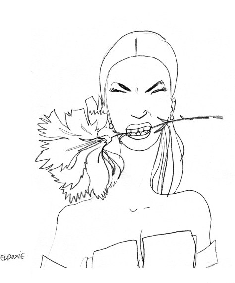 Coloriage-Eudoxie-flowerpower#3