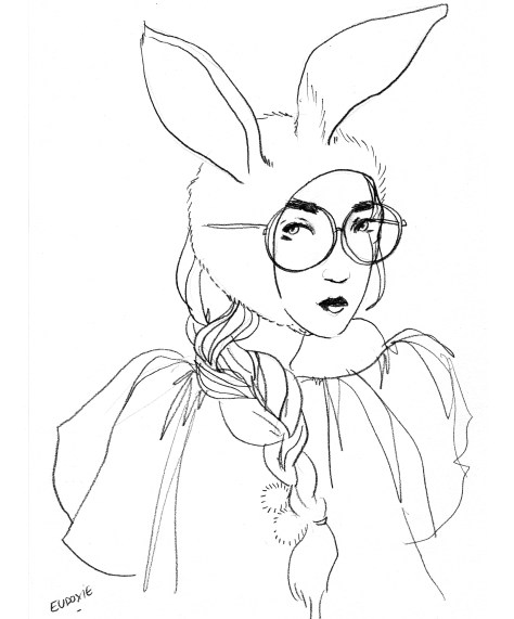 Coloriage-Eudoxie-flowerpower#2